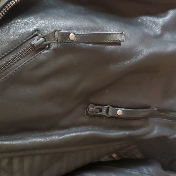 NWT LUCA Womens XL Hawthorne Rocker Black 100% Leather Jacket - Picture 12 of 16